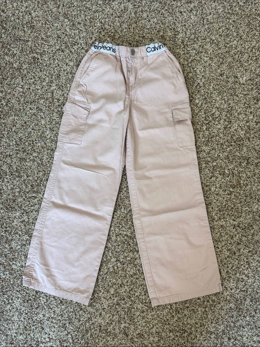 Calvin klein jeans blush Pink cotton Cargo Pants
